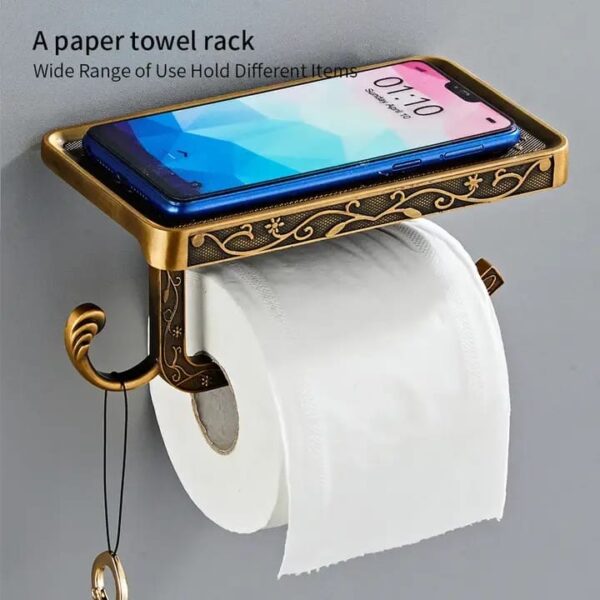 Golden Royal Tissue/phone holder