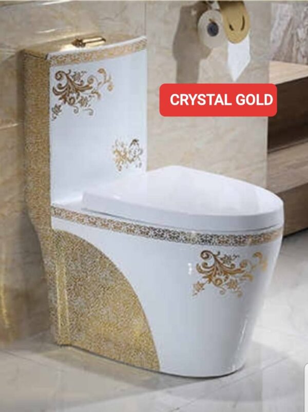 Crystal Gold Executive Designer Water Closet - Model BT-CC25-5