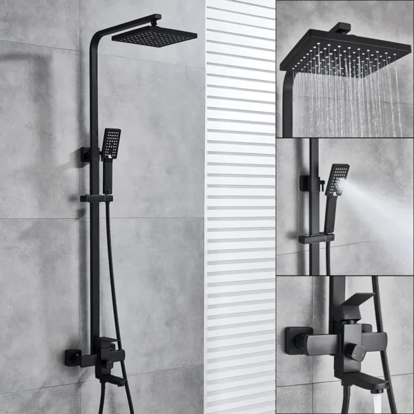 304 Stainless Steel Black Shower Control Mixer