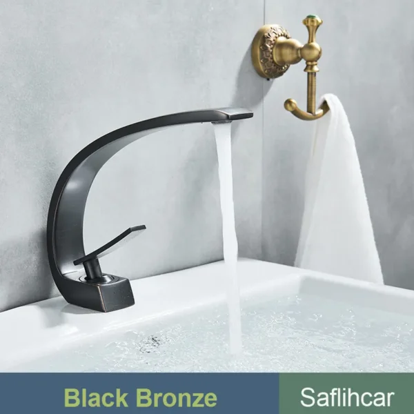 Matte Black Vanity Basin Mixer Tap