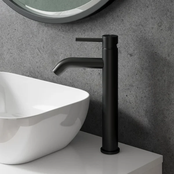 Matte Black Top-Mount Basin Tap - Image 2