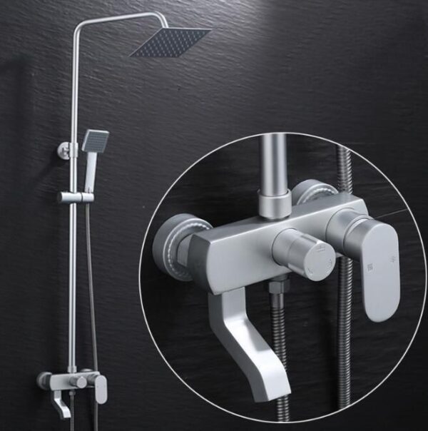 Silver Heavy Gauge Shower - Model BS-SS08