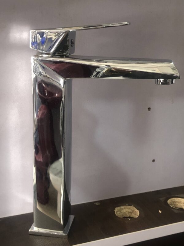 Premium Stainless Steel Square Top Basin Mixer - Image 2