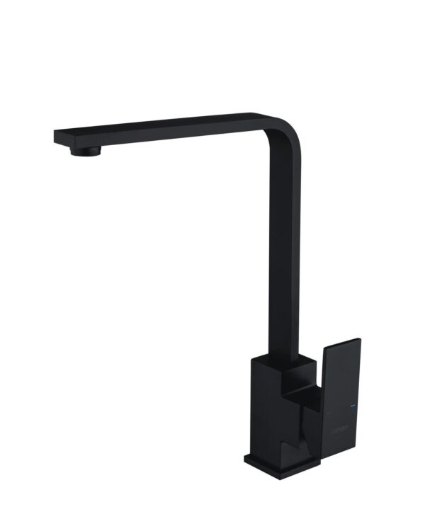 Matte Black Square-Style Kitchen Sink Mixer - Image 2