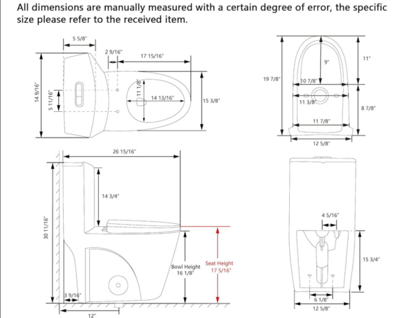 DeLinco Executive One-Piece Water Closet Toilet - Image 4