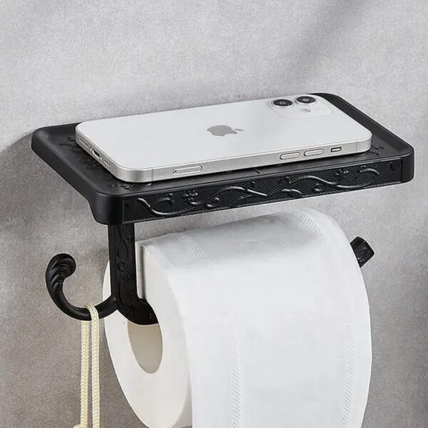 Black Royal Tissue and Phone Holder