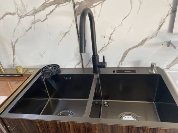 Black Semi-Full Kitchen Sink